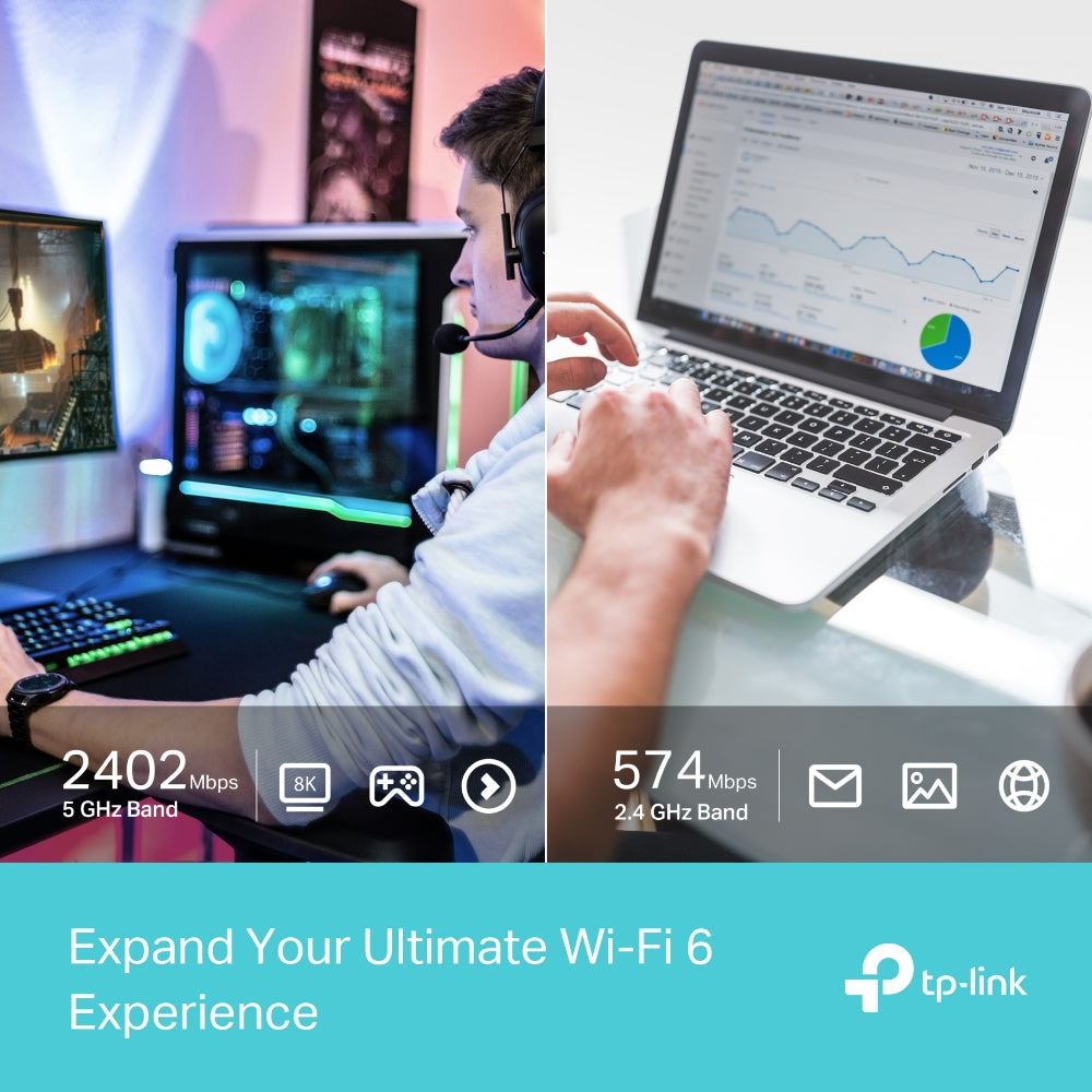 TP-Link Archer TX50UH ยูเอสบีอะแดปเตอร์ไวไฟ6 WiFi6 AX3000 High Gain Wireless USB Adapter รับส่งข้อมูลได้รวดเร็ว USB 3.0