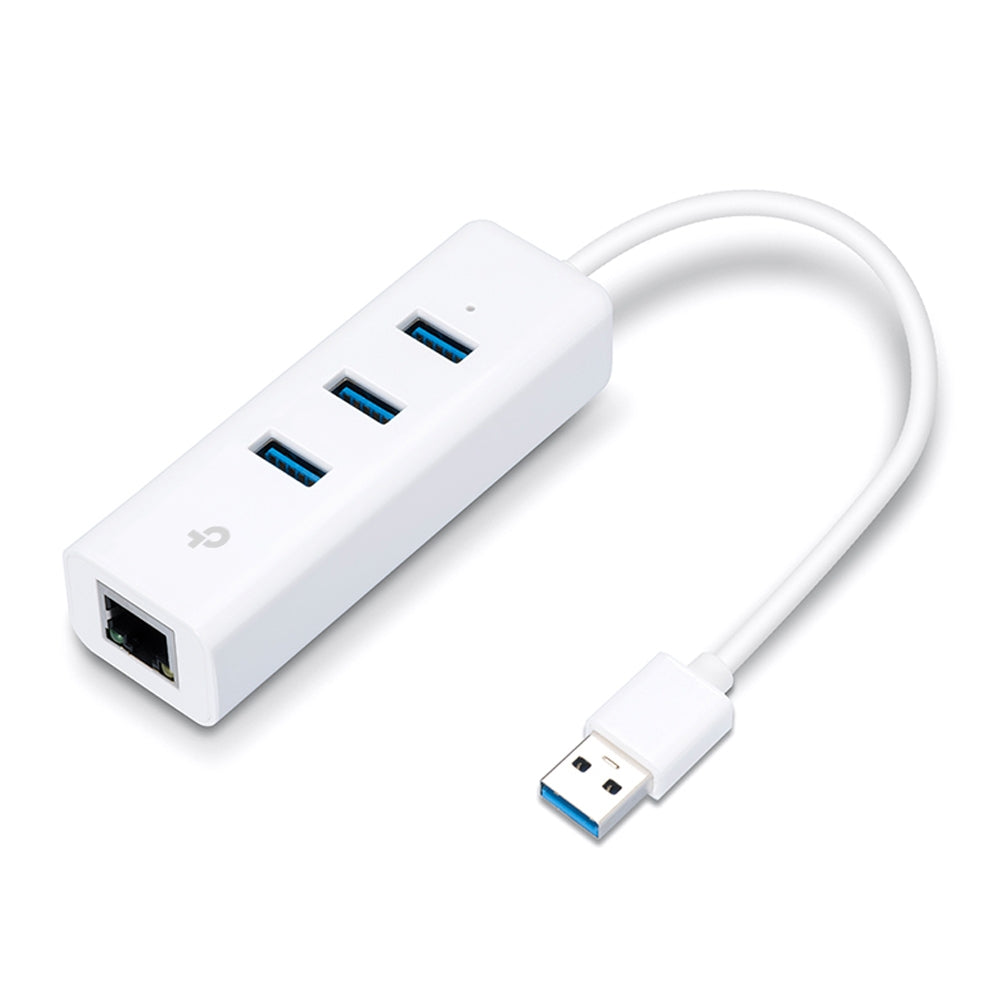 TP-Link UE330 (USB 3.0)/ UE330C (USB Type-C) ฮับ USB พร้อมพอร์ต Gigabit Ethernet แบบ Plug & Play รับประกัน 2 ปี