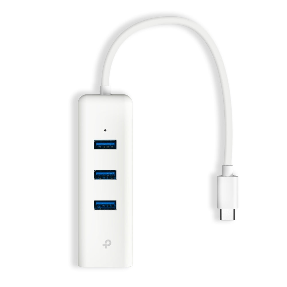 TP-Link UE330 (USB 3.0)/ UE330C (USB Type-C) ฮับ USB พร้อมพอร์ต Gigabit Ethernet แบบ Plug & Play รับประกัน 2 ปี