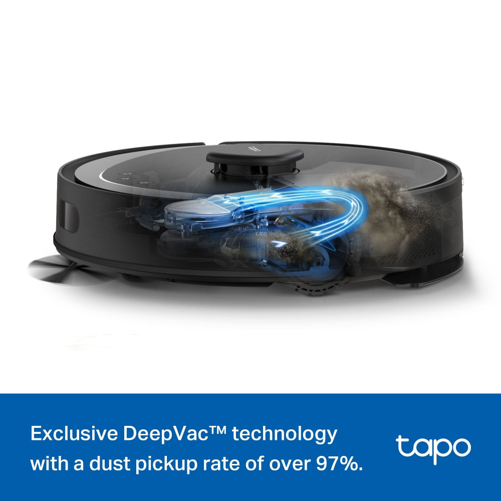 TP-Link Tapo RV30 Max Plus หุ่นยนต์ดูดฝุ่น 5300Pa Hyper Suction Robot Vacuum & Mop + Smart Auto-Empty Dock รับประกัน 1 ปี