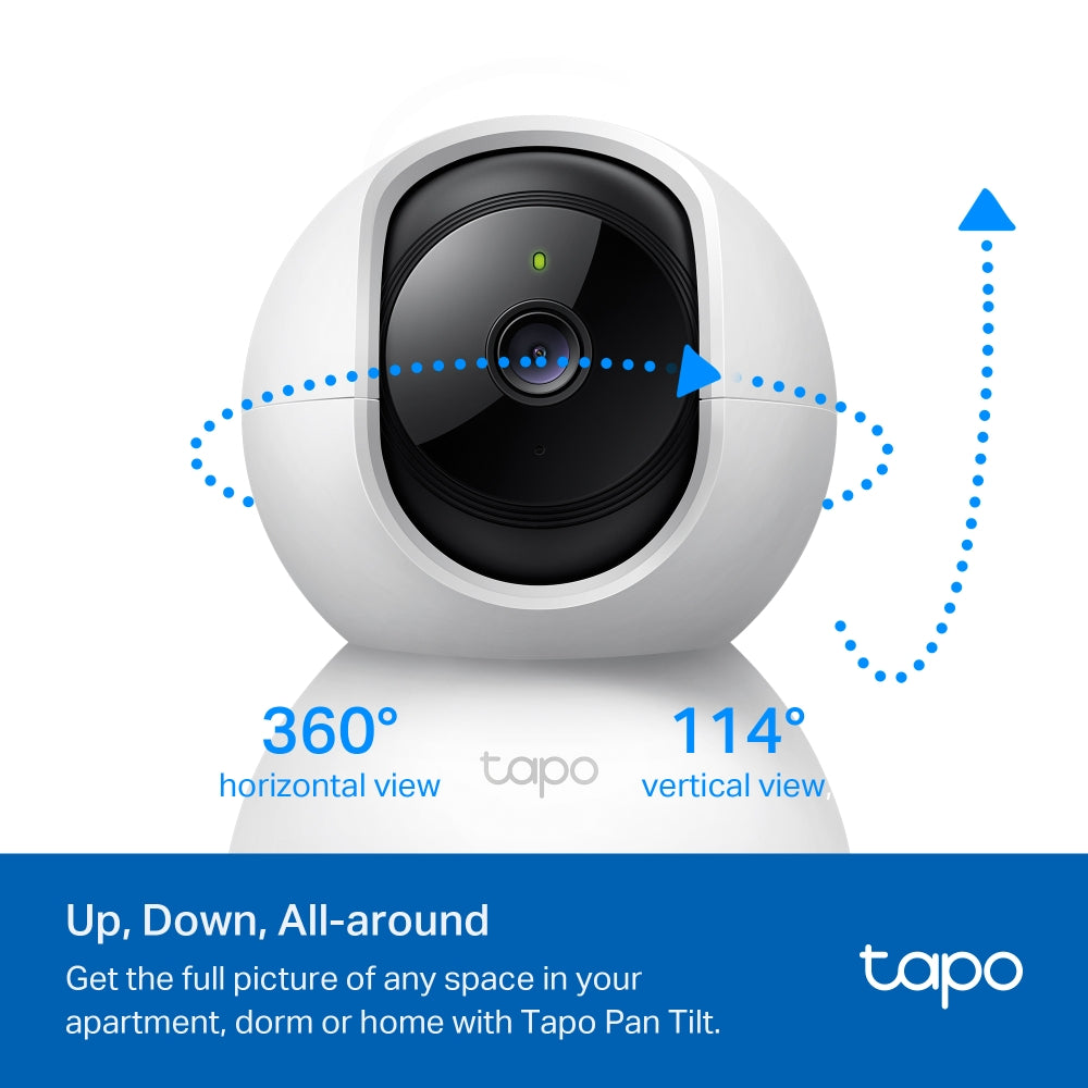 TP-Link Tapo C200C กล้องวงจรปิดไร้สาย 2MP Full HD สื่อสาร 2 ทาง ตรวจจับการเคลื่อนไหวพร้อมแจ้งเตือน รองรับ Micro SD สูงสุด 512GB รับประกัน 1 ปี