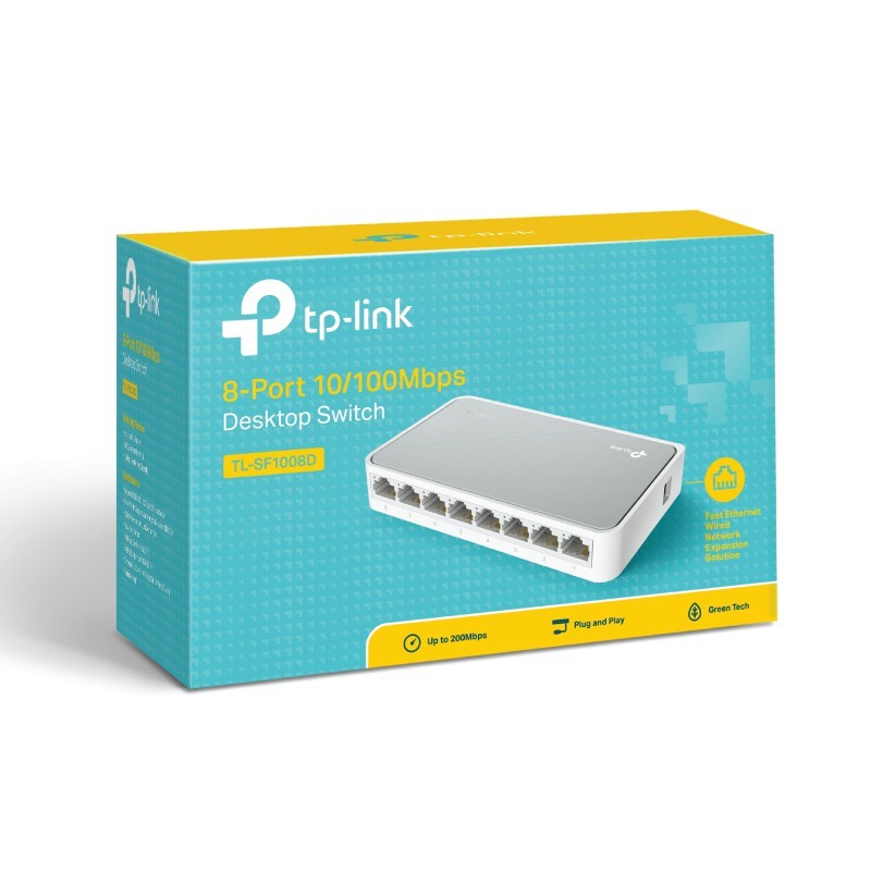 TP-Link TL-SF1008D (8-Port 10/100Mbps Desktop Switch)